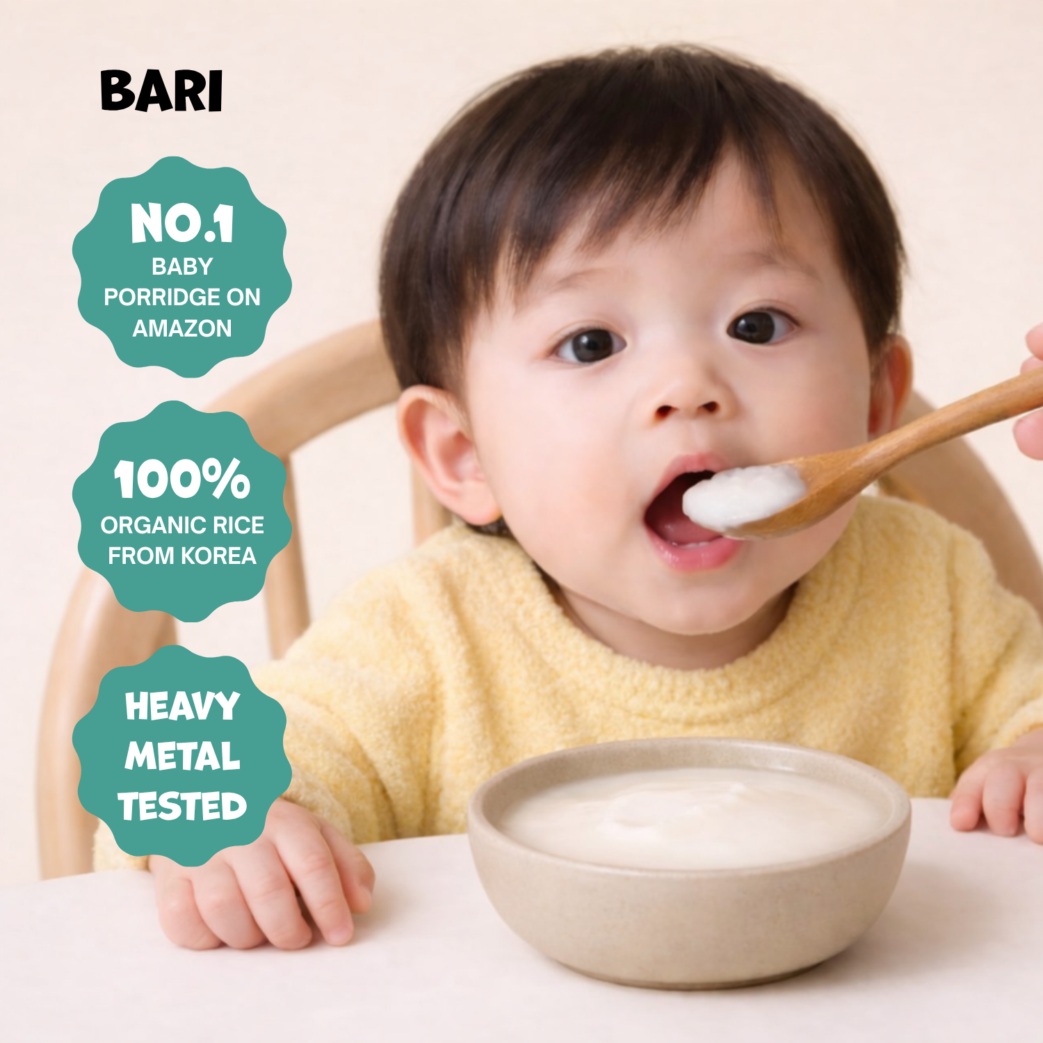 Organic Baby Rice Porridge: Stage 3