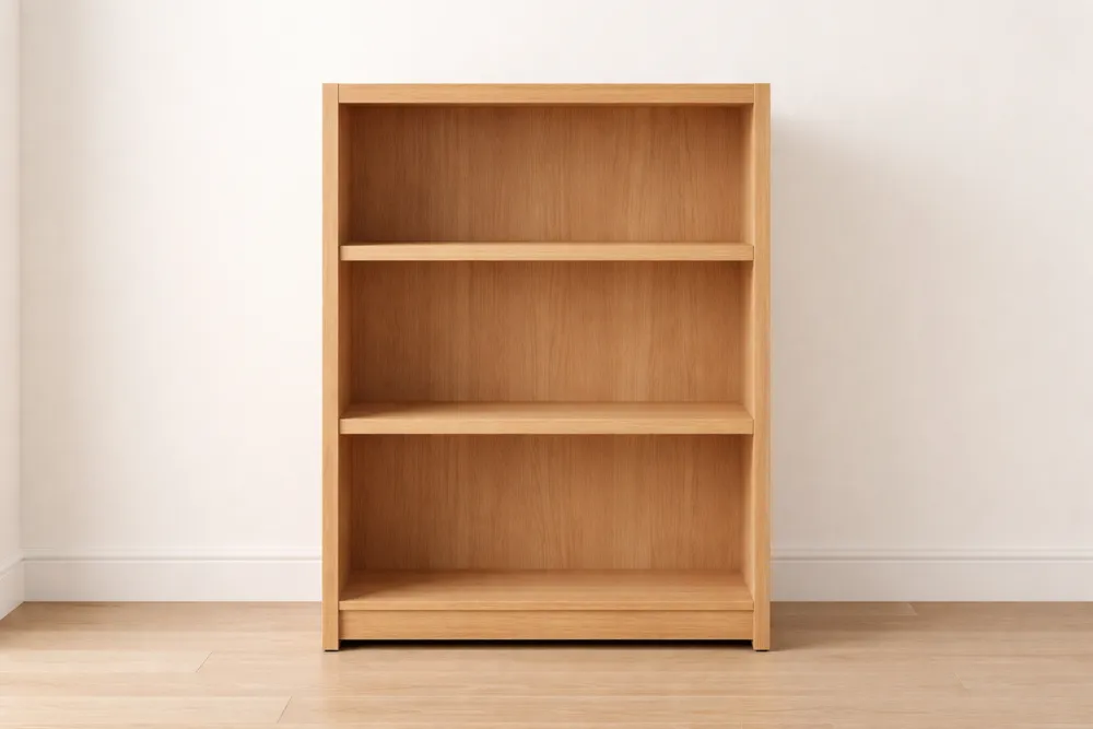 Étagère en chêne clair 3 niveaux 90x60x30 cm