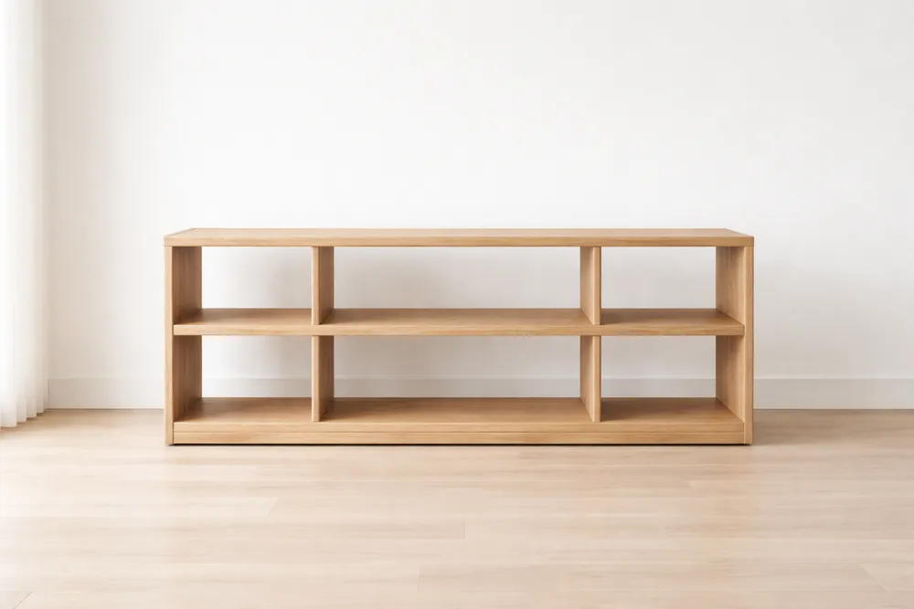 Meuble TV en bois de chêne 150x40x60 cm