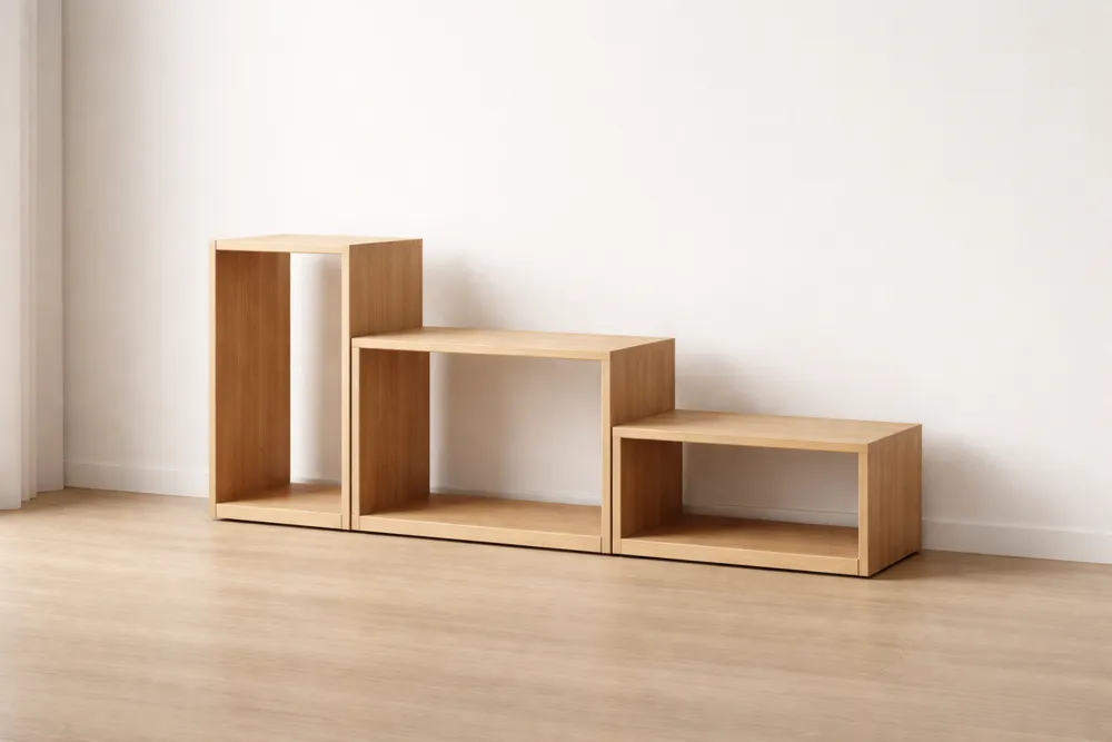 Ensemble de 3 étagères modulaires en MDF