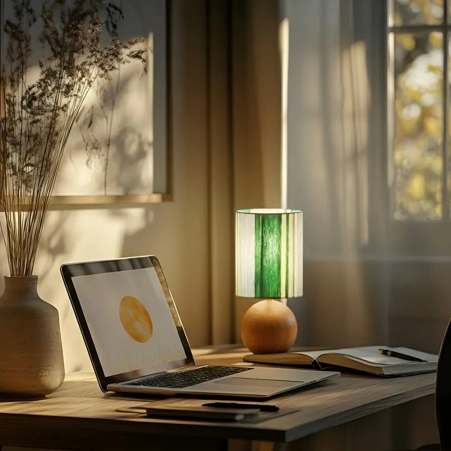 Moss Breeze Fiber Lampshade