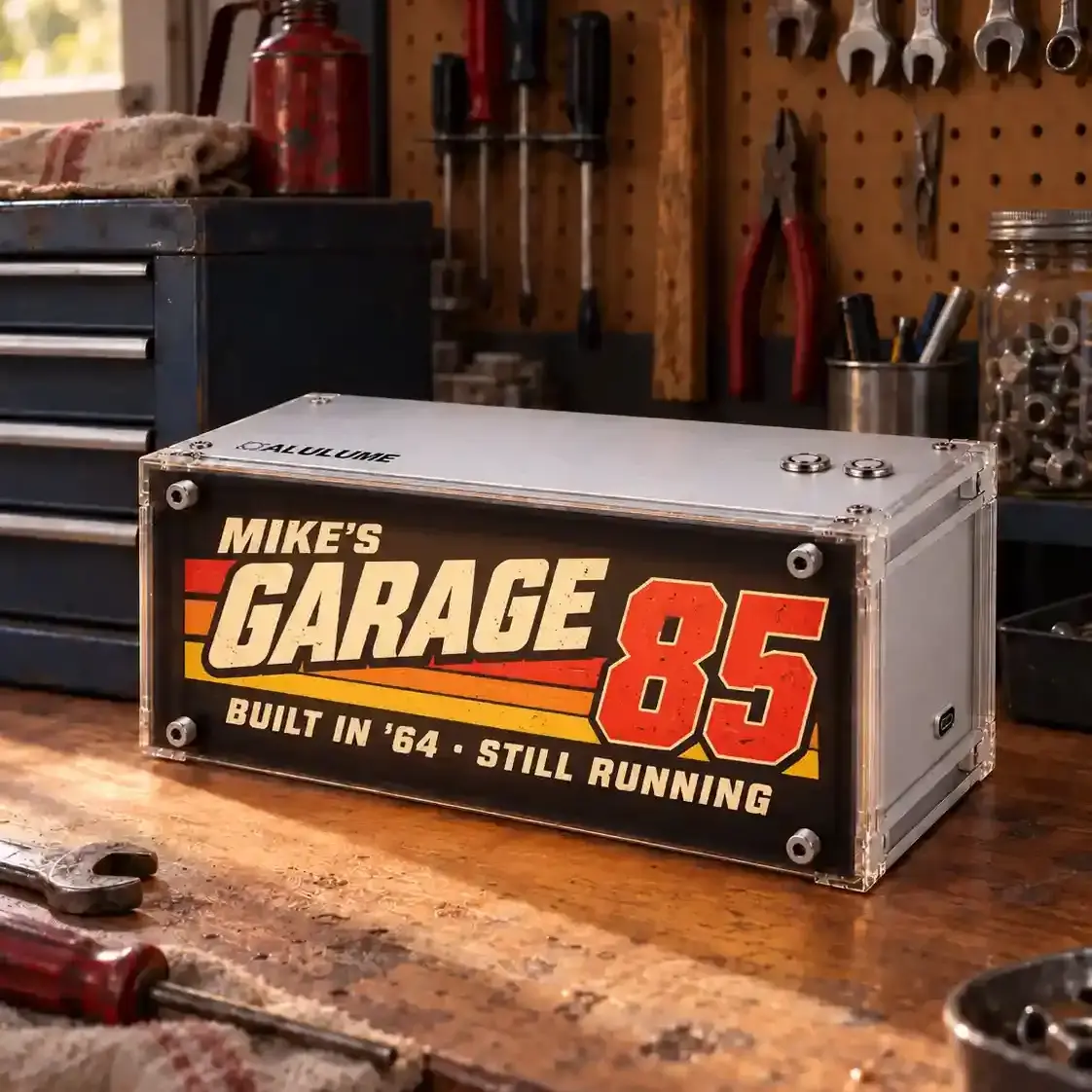 Personalized Garage Lightbox