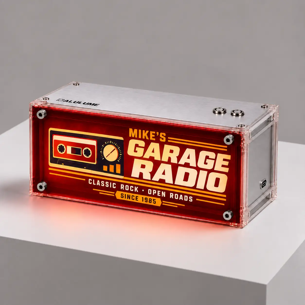 Personalized Garage Lightbox
