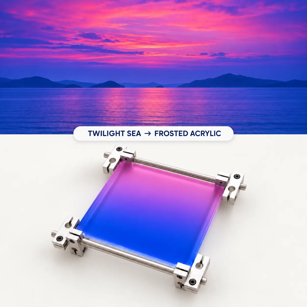 GRADIENT ACRYLIC COASTER SET