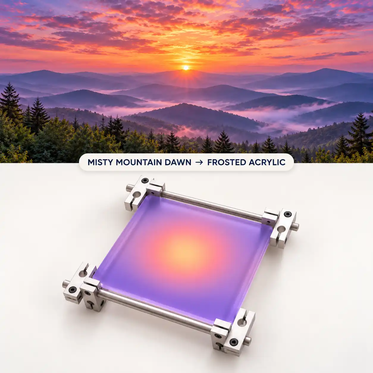 GRADIENT ACRYLIC COASTER SET
