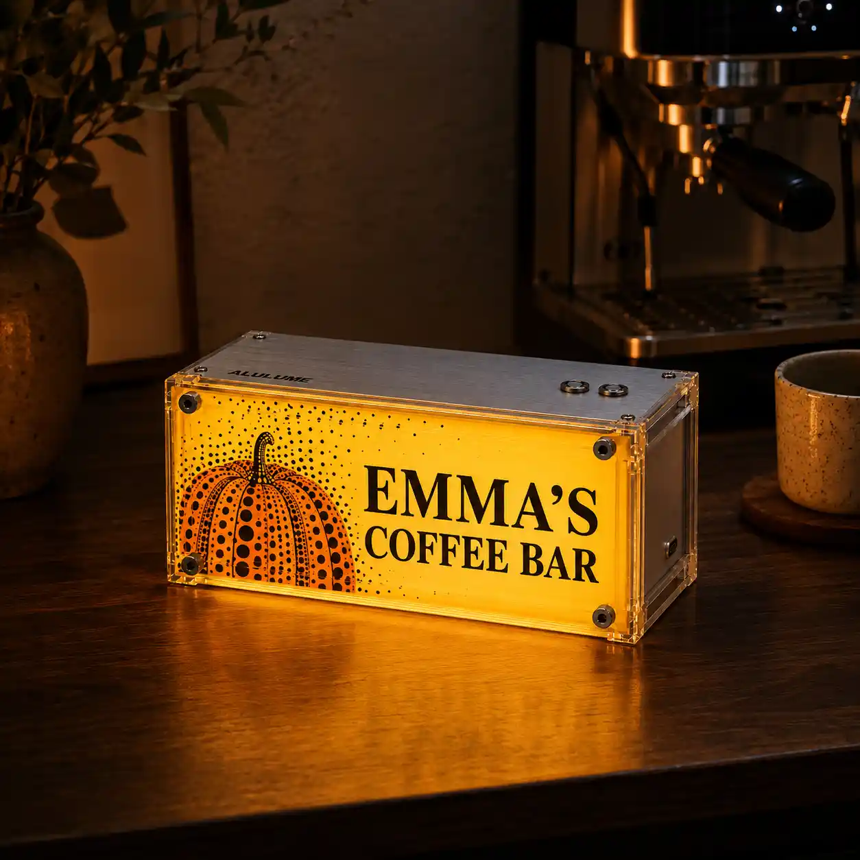 EMMA’S COFFEE BAR custom lightbox