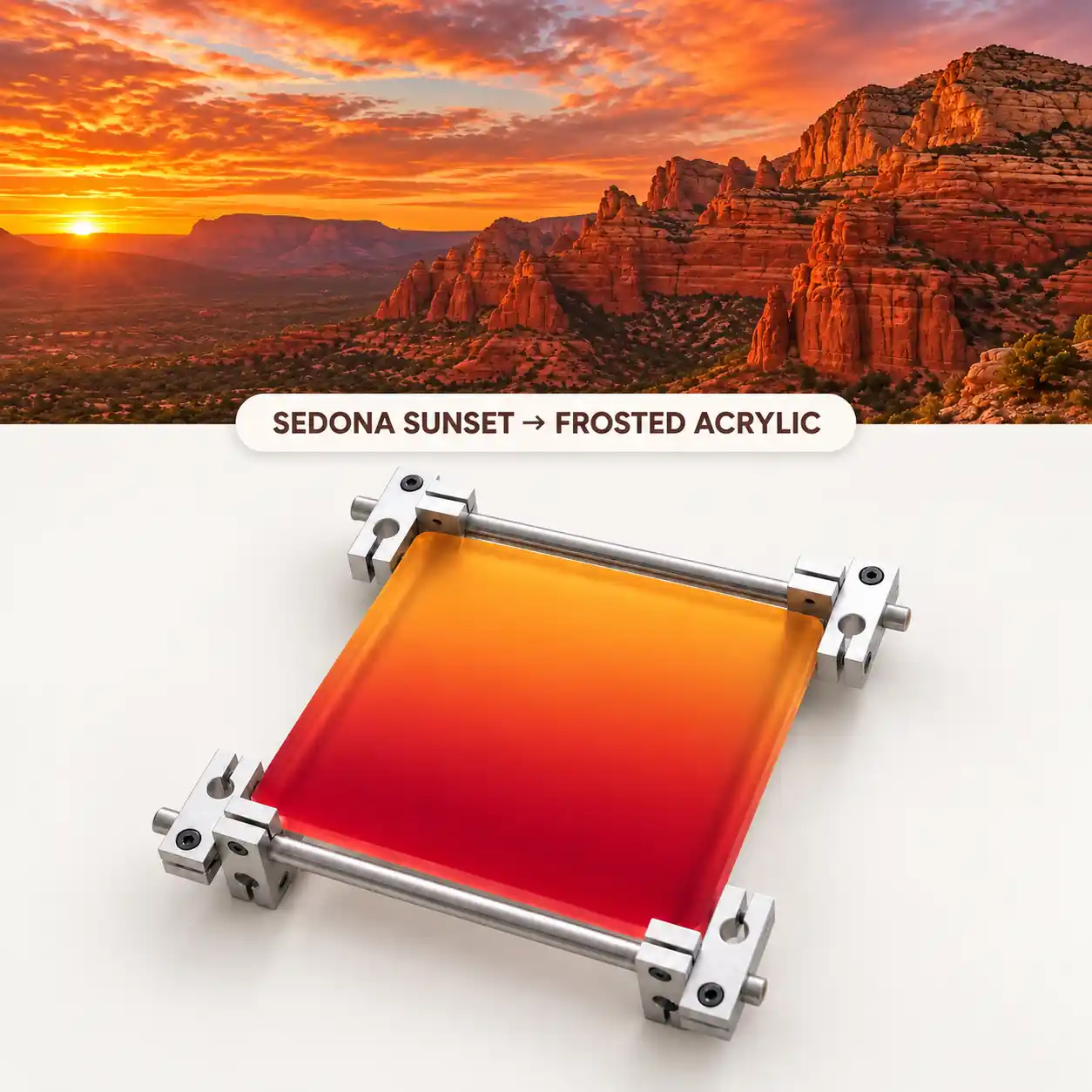 GRADIENT ACRYLIC COASTER SET
