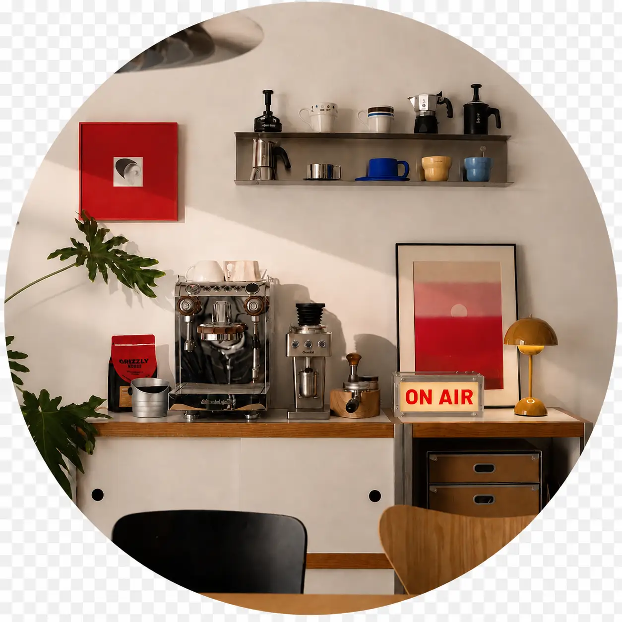 Warm home decor corner