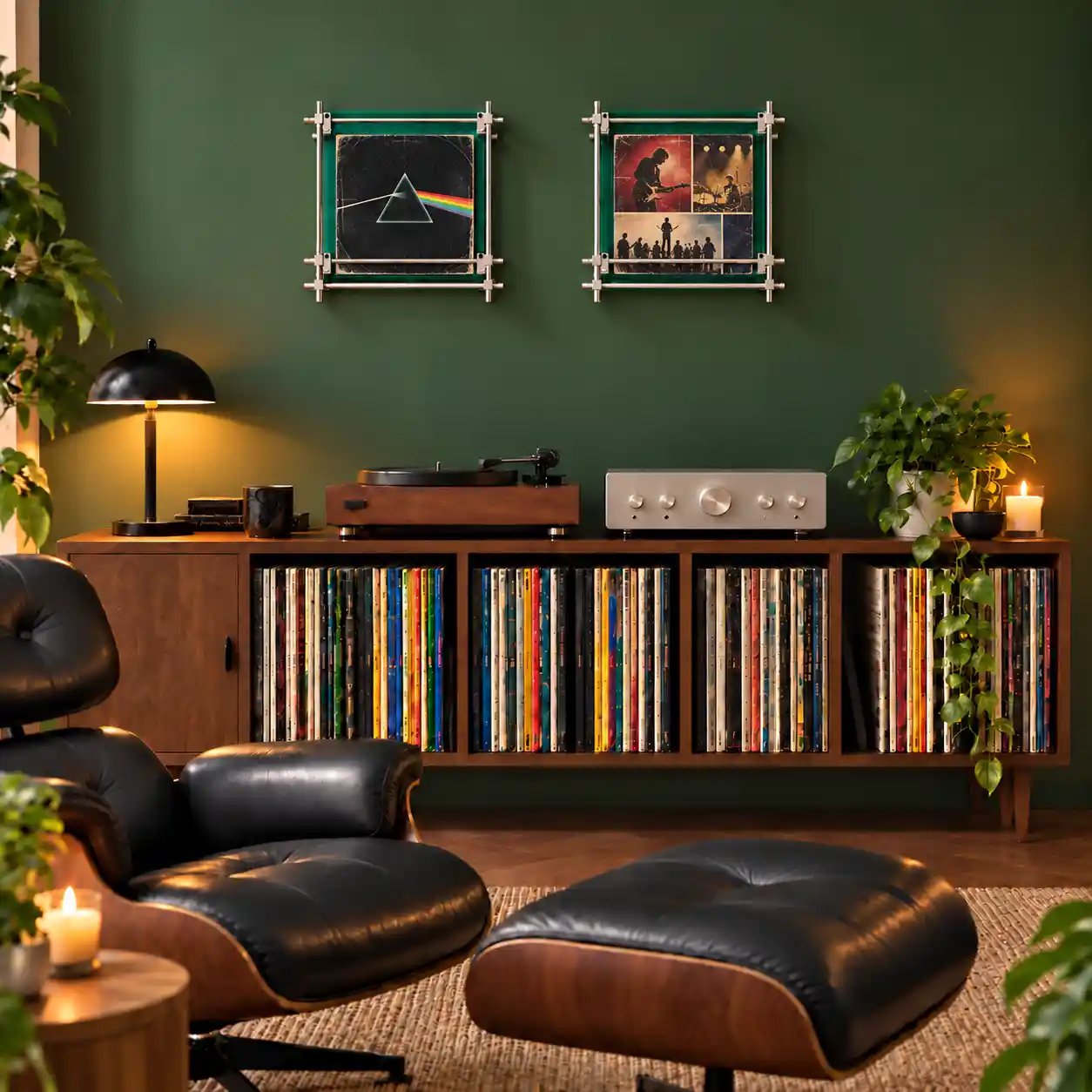 Vinyl Record Wall Display