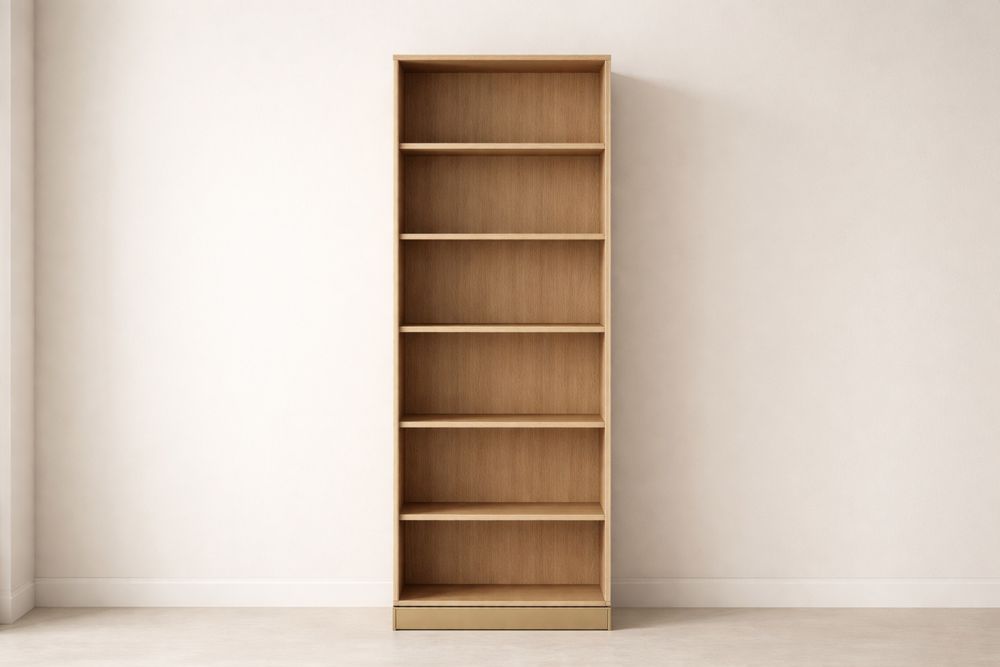 Bibliothèque en bois chêne clair