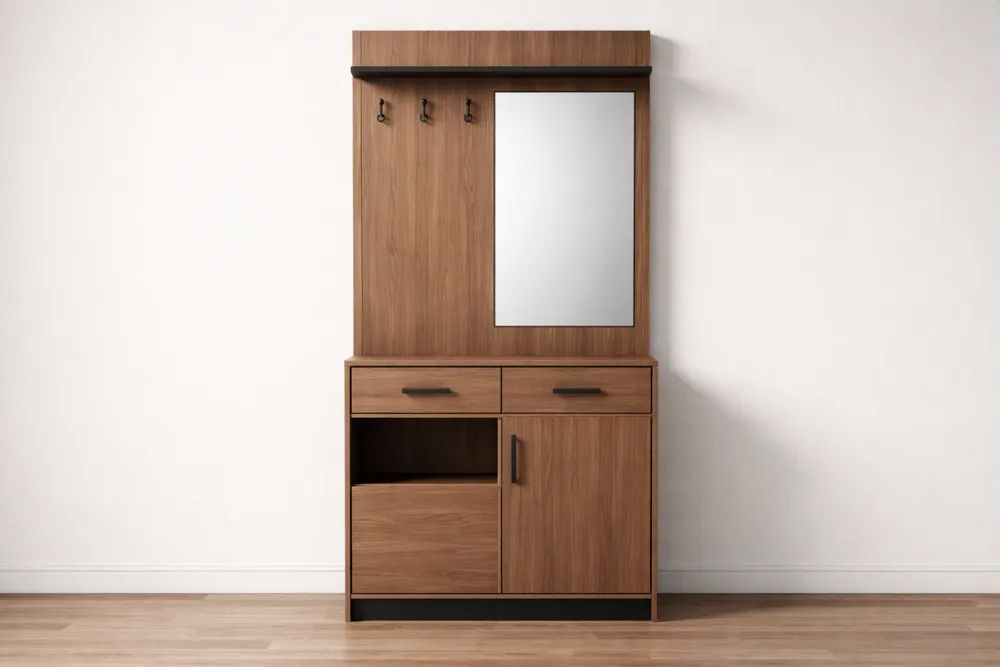 Meuble d'entrée avec miroir