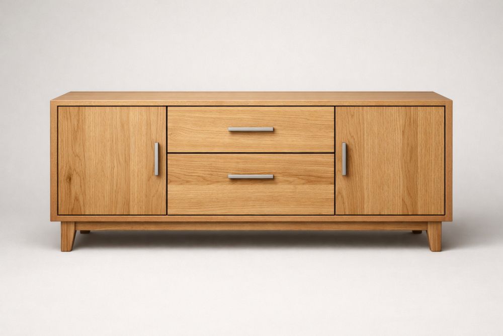 Buffet en chêne avec tiroirs et portes Longueur150cmxLargeur45cmxHauteur75cm-Ardenlora