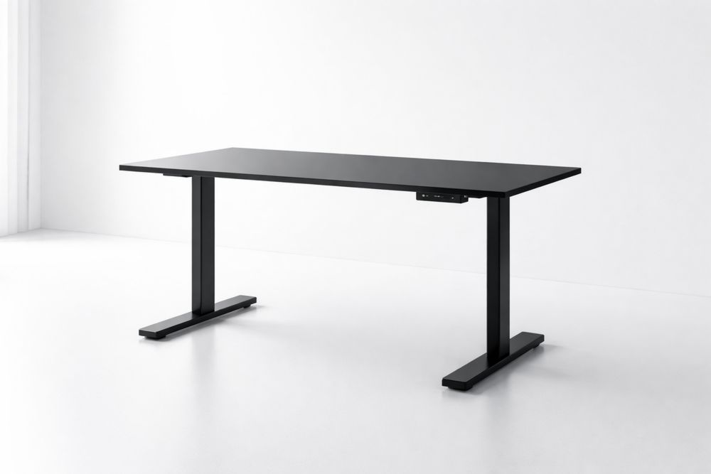 Bureau assis-debout réglable noir Longueur160cmxLargeur80cm-Ardenlora