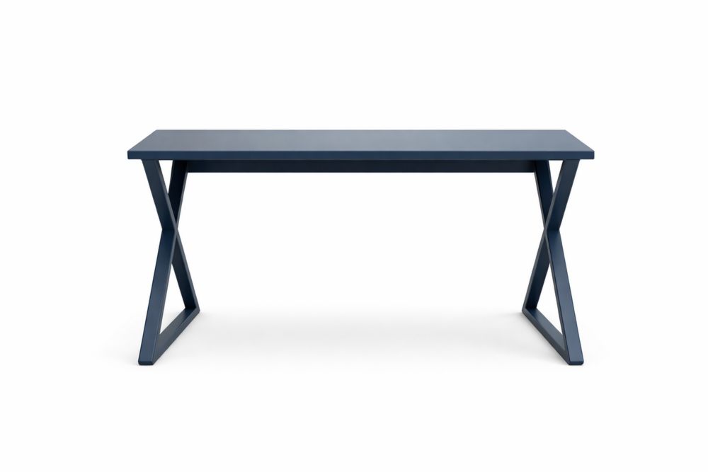 Bureau en acier bleu Longueur 120 cmxLargeur 60 cmxHauteur 75 cm-Ardenlora