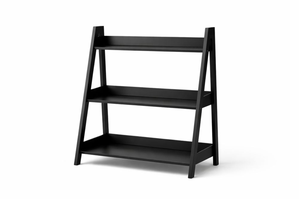 Étagère en acier noir à trois niveaux-Ardenlora