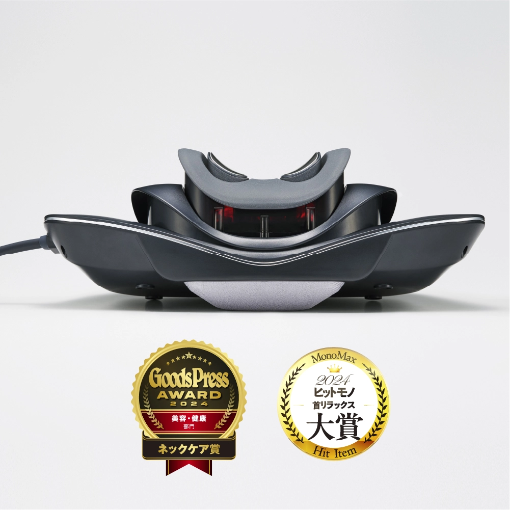 EMS電気刺激ネックストレッチャー - 首と肩のこりを緩和 - 低周波温熱療法 - 360°総合的な首ケア - 医療機器 - 低周波理学療法機器、温熱療法、EMS - 温熱療法 - 血行促進 - こりや筋肉痛の緩和 - 首のこりマッサージ