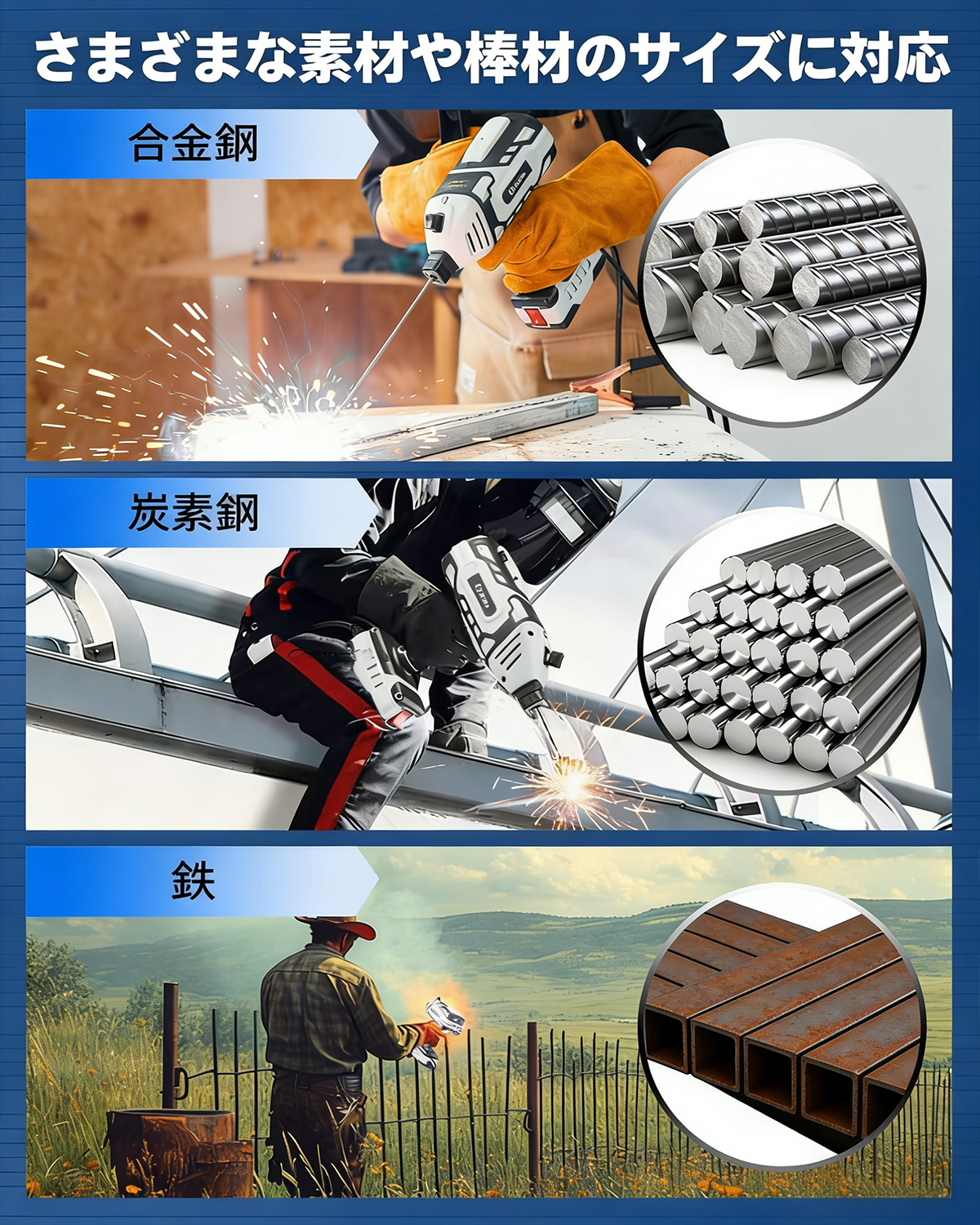 【1万円割引】Utausy ポータブル溶接機 110V ハンディタイプ IGBT インバーター搭載 5 段階電流調整 アーク溶接トーチ付属 3/32 インチ溶接ワイヤー対応 グレー