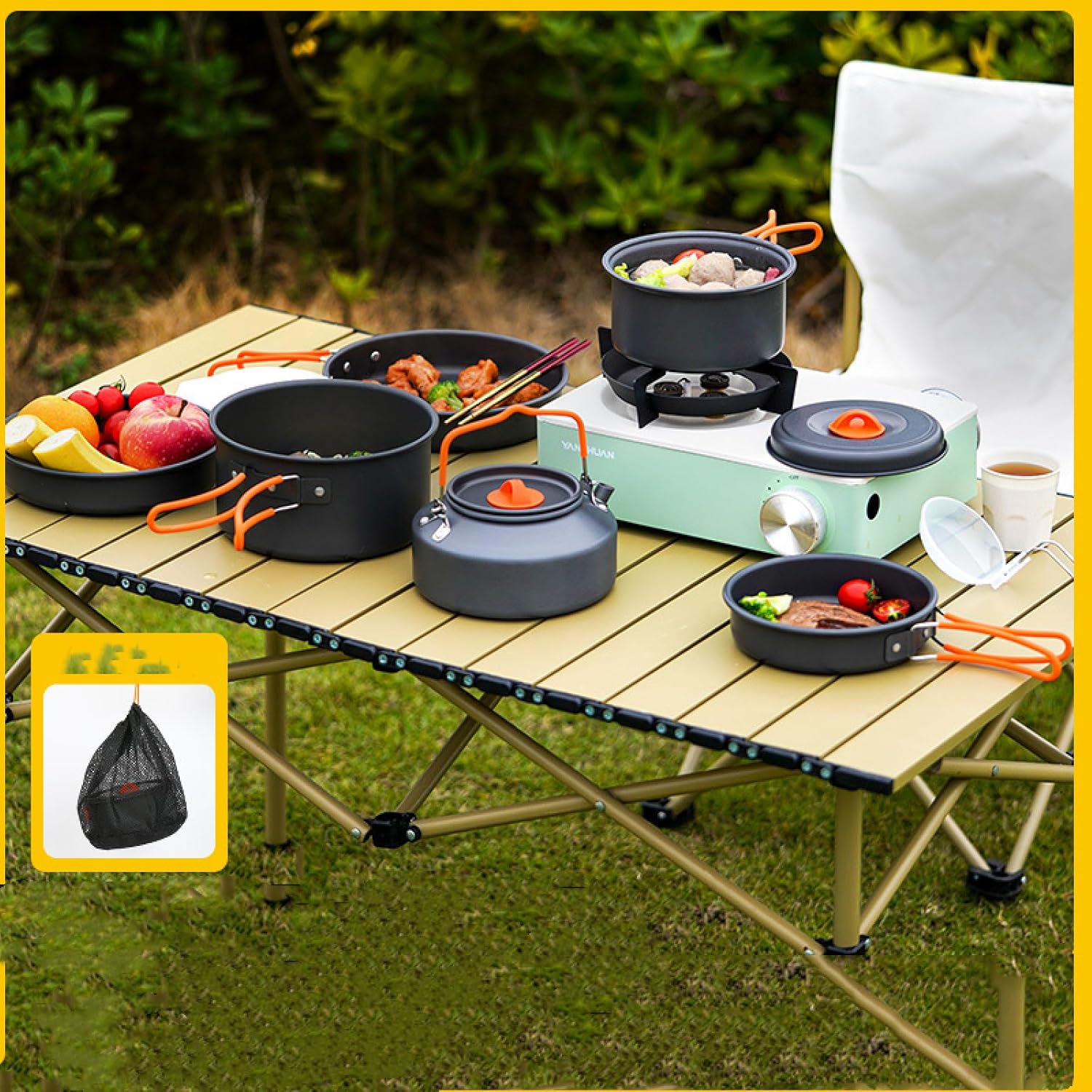 携帯用/718（57人分）（大根＋中煮鍋＋大煮鍋＋大煮鍋＋大煮＋大煮＋1.1リットル）