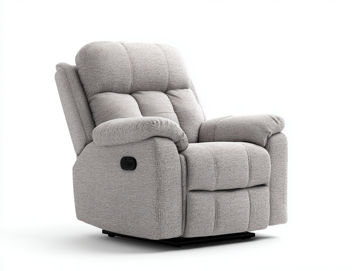 Fauteuil relax tissu 80x90x105 cm - Beige clair - Confort détente-Cozyupyard