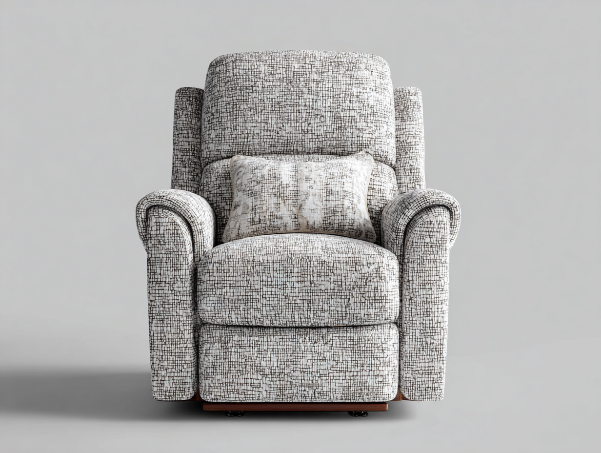 Fauteuil relax en tissu 90x95x105 cm - beige - confort enveloppant-Cozyupyard