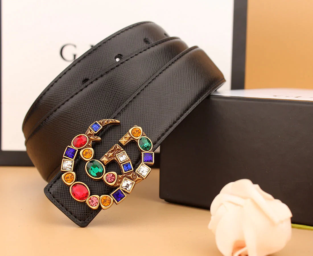 2 irregular colored diamond belts