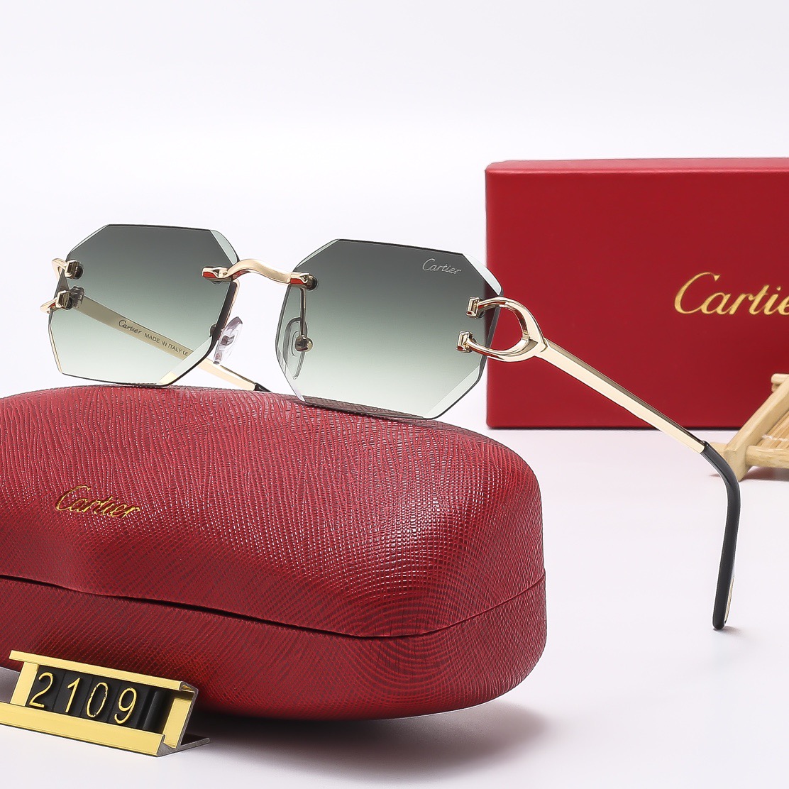 5 ColorsFashion Frameless Sunglasses2109