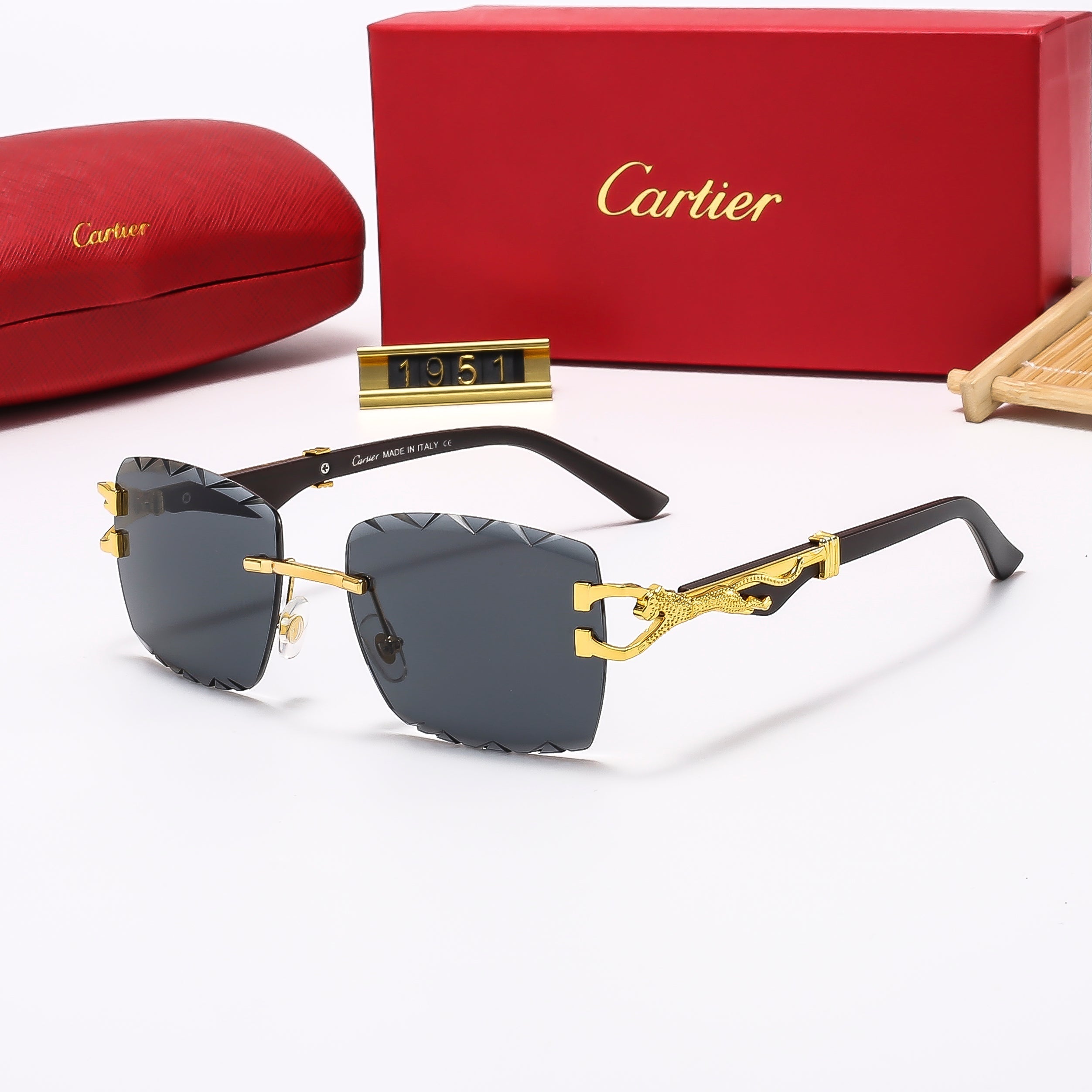 Diamond Cut wooden legs Sunglasses—1951