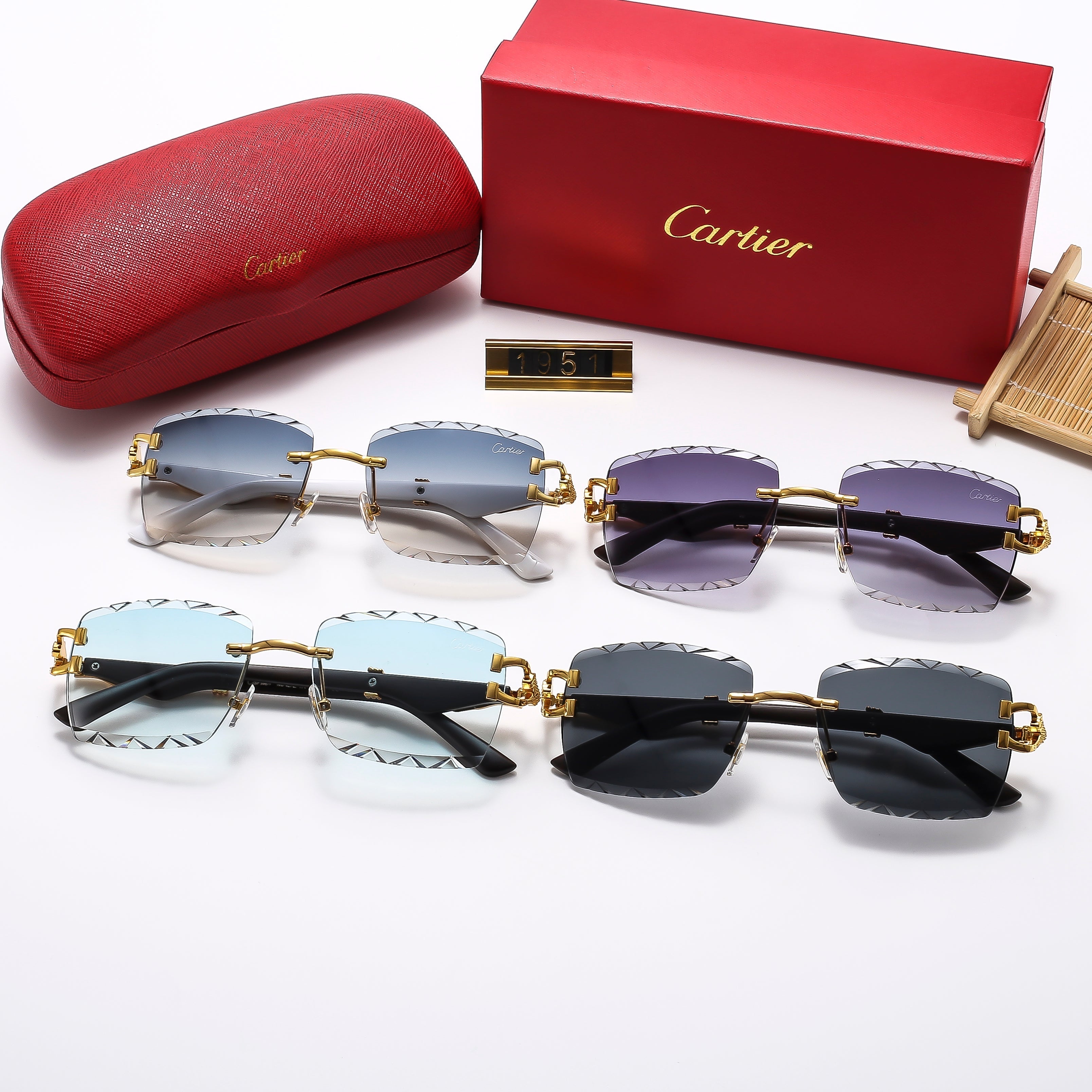 Diamond Cut wooden legs Sunglasses—1951