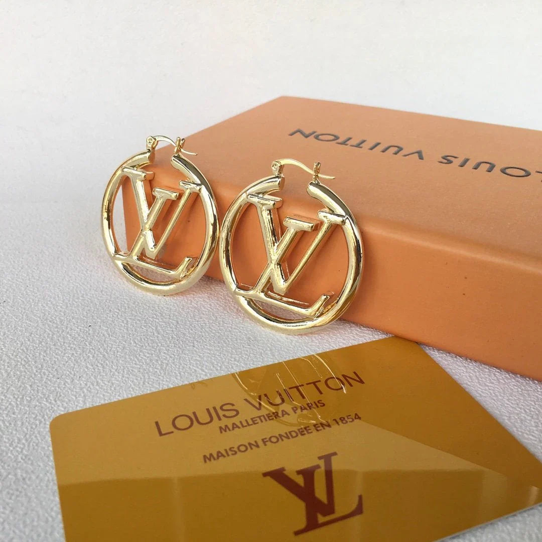 Fashion Letter Hollow Earrings