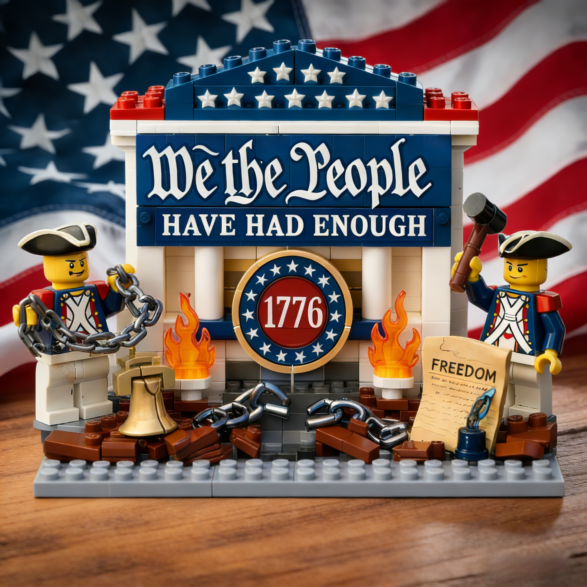 🇺🇸🗽“We the People Have Had Enough” 1776 Commemorative Brick Set