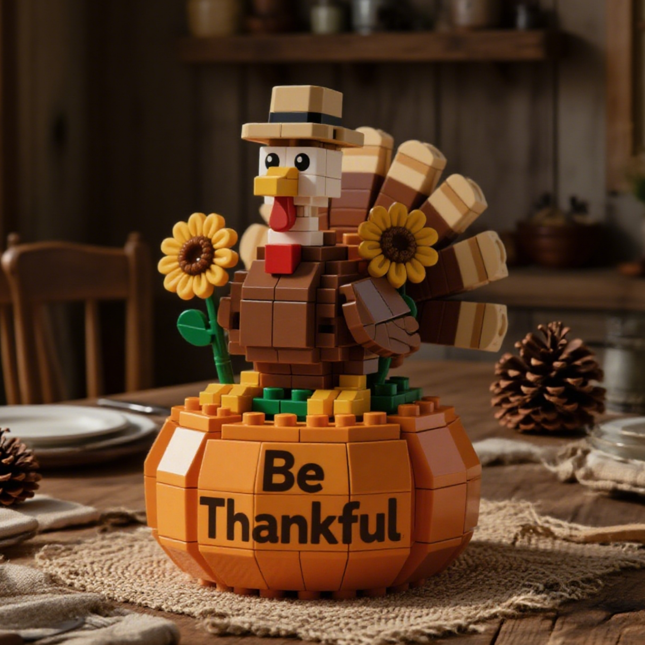 Thanksgiving Turkey & Pumpkin🎃-brick-bond