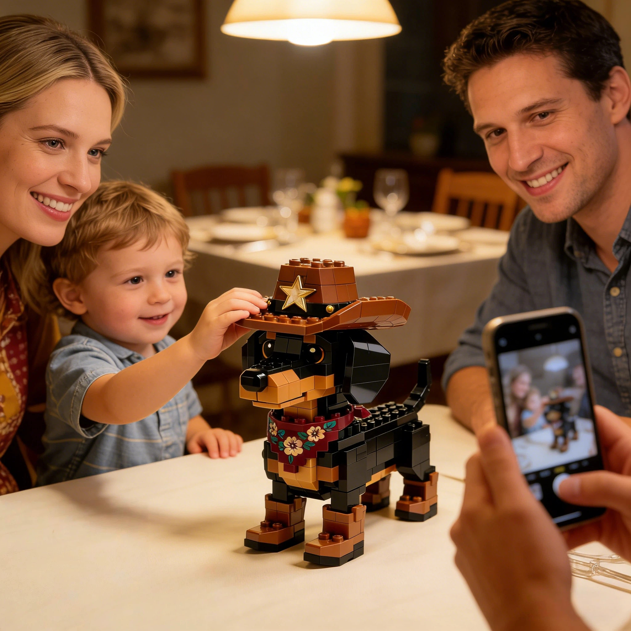 Cowboy Dachshund Building Blocks Set-Limited Edition🐶