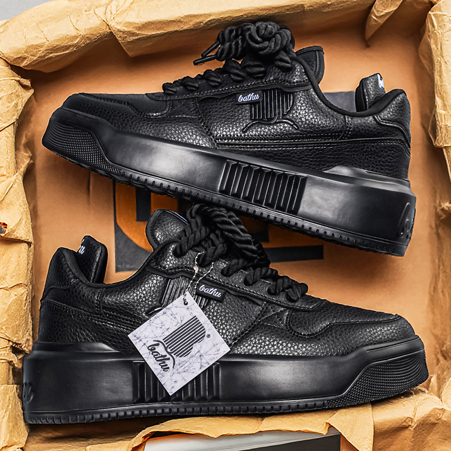 Softswear® ChunkyLace Platform V1 - Black