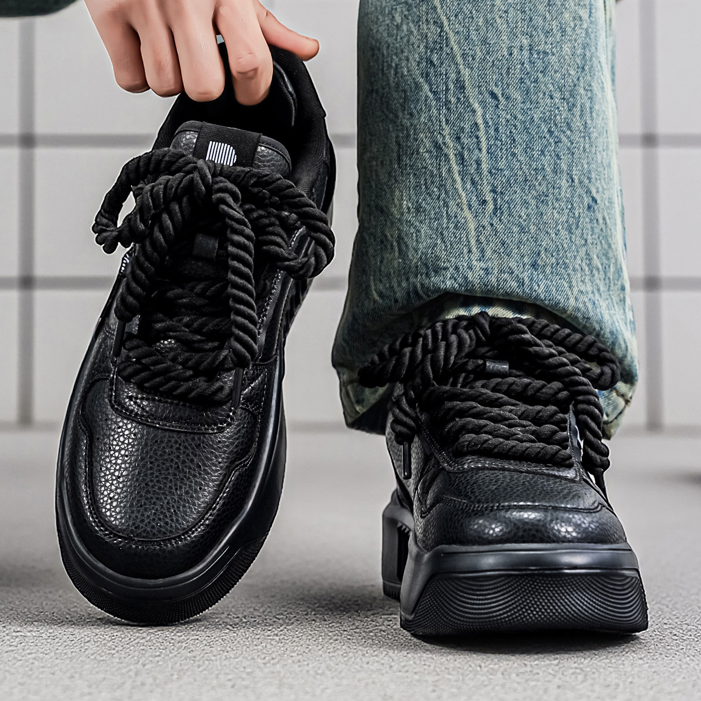 Softswear® ChunkyLace Platform V1 - Black