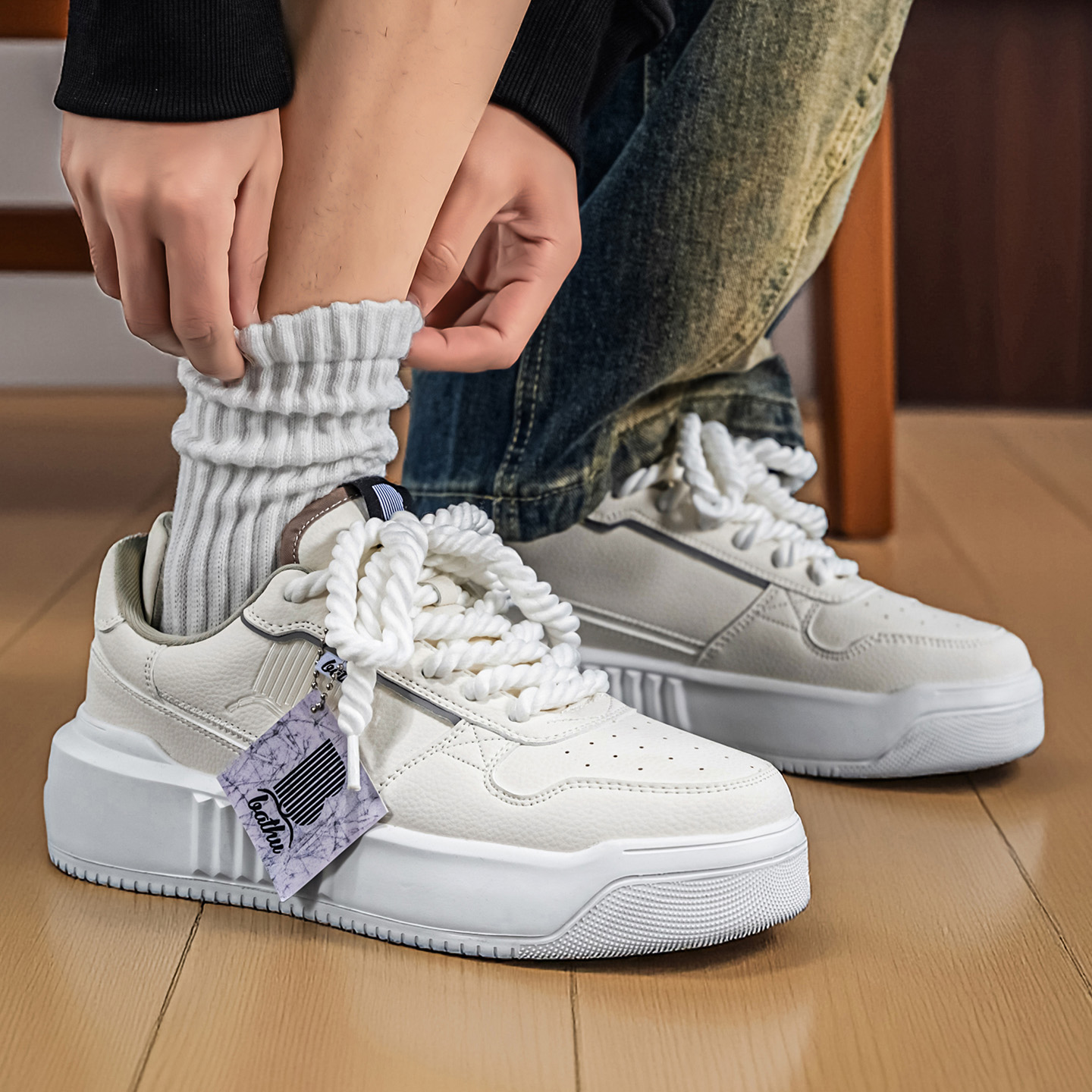 Softswear® ChunkyLace Platform V1 - White