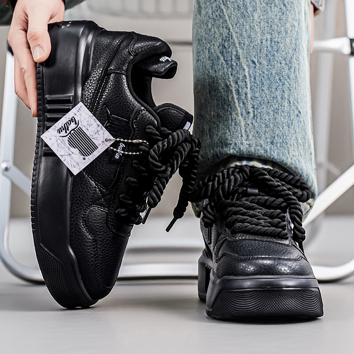 Softswear® ChunkyLace Platform V1 - Black