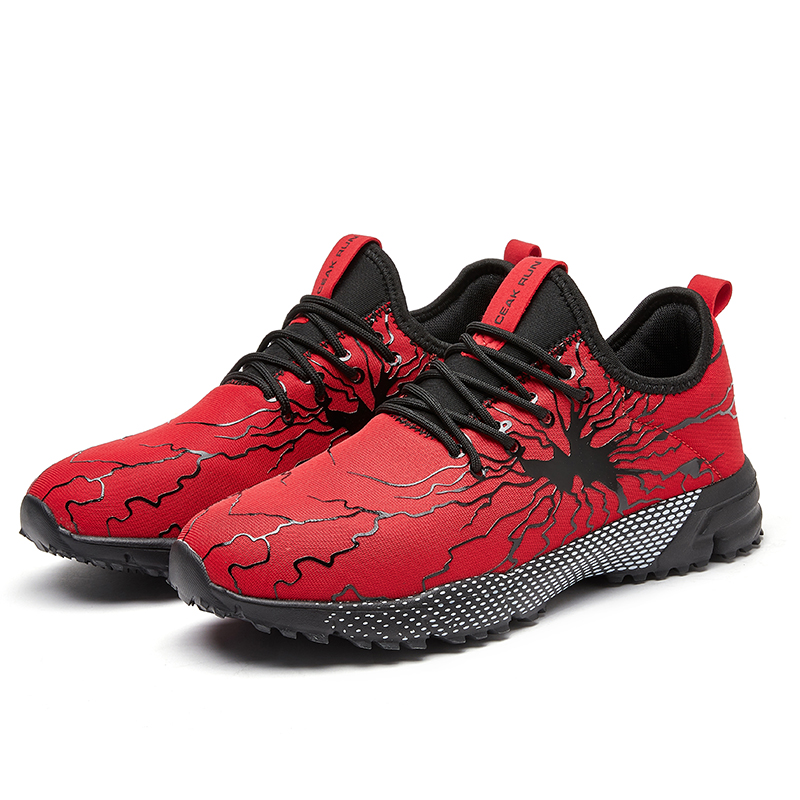 Softswear Men's Cushioned Walking Shoes - Red