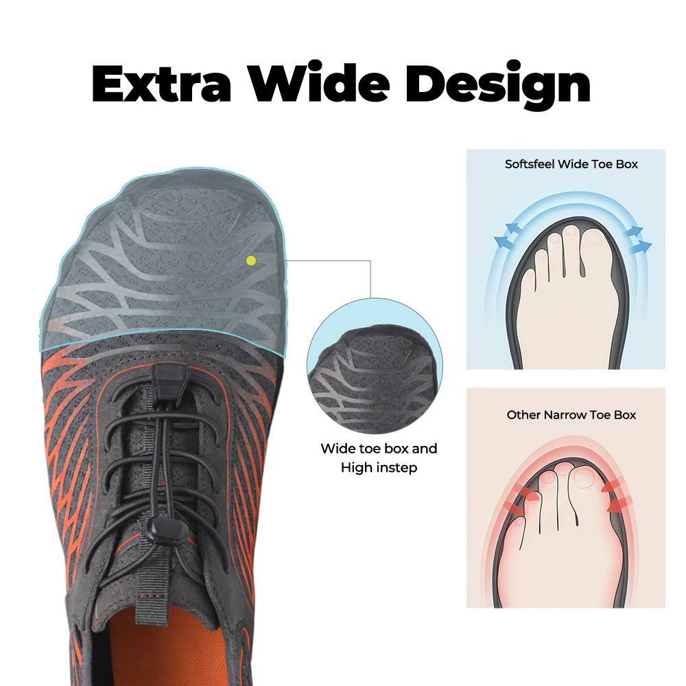 Lorax Pro - Healthy & non-slip barefoot shoes (Unisex) - Orange