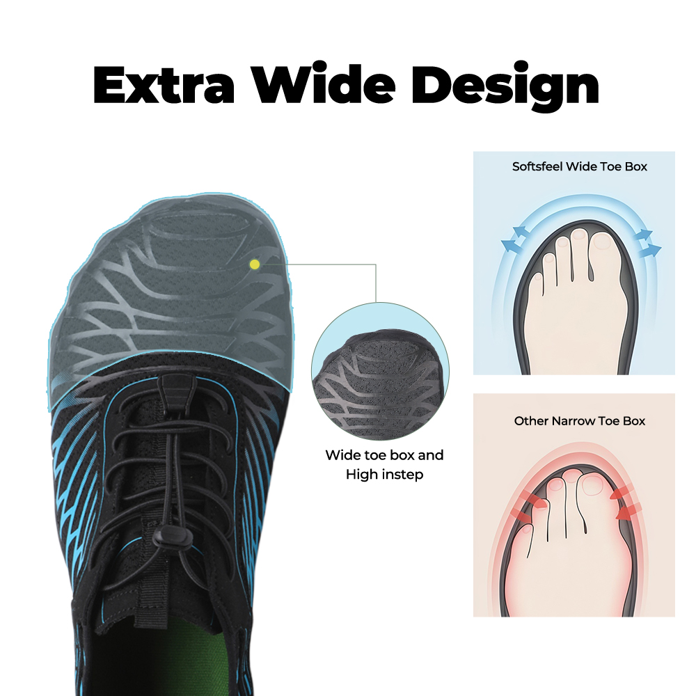 Lorax Pro - Healthy & non-slip barefoot shoes (Unisex) - Blue