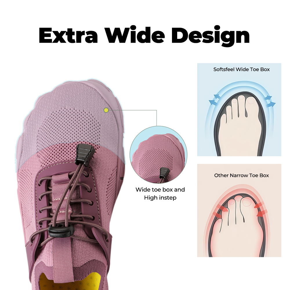 StreamGrip - Non-Slip Barefoot Water Shoes (Unisex) - Pink