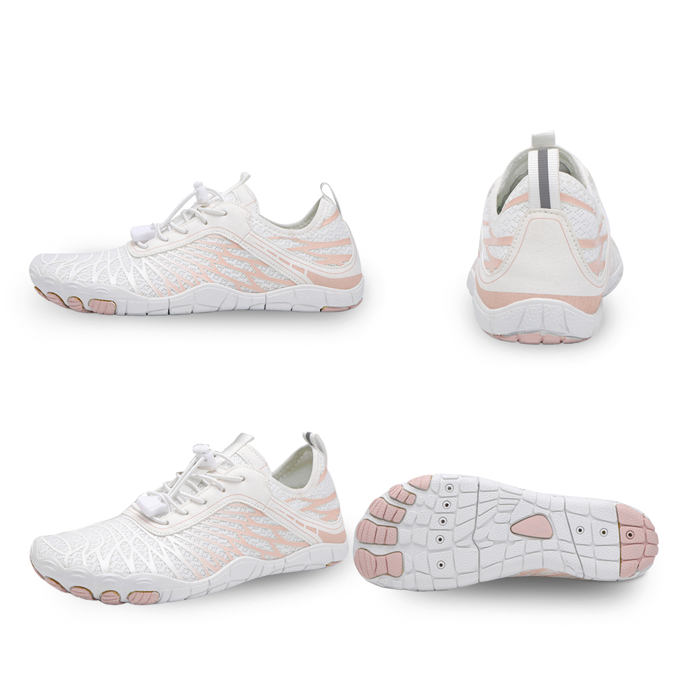 Lorax Pro - Healthy & non-slip barefoot shoes (Unisex) - White Pink