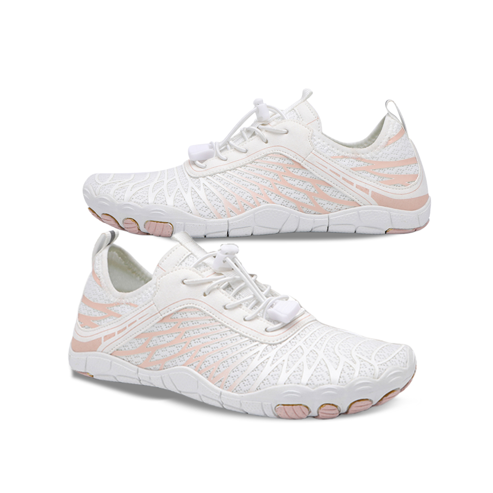 Lorax Pro - Healthy & non-slip barefoot shoes (Unisex) - White Pink