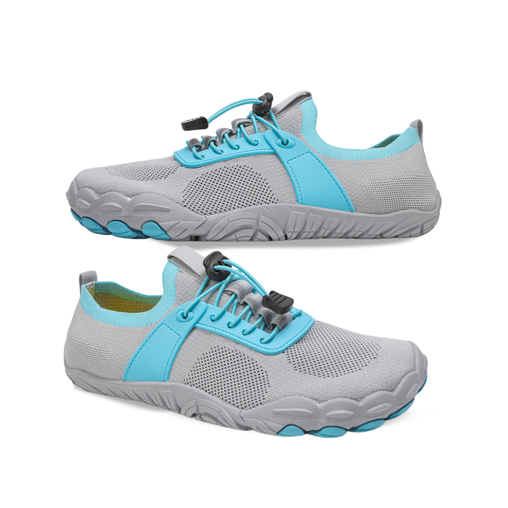 StreamGrip - Non-Slip Barefoot Water Shoes (Unisex) - Gray Blue