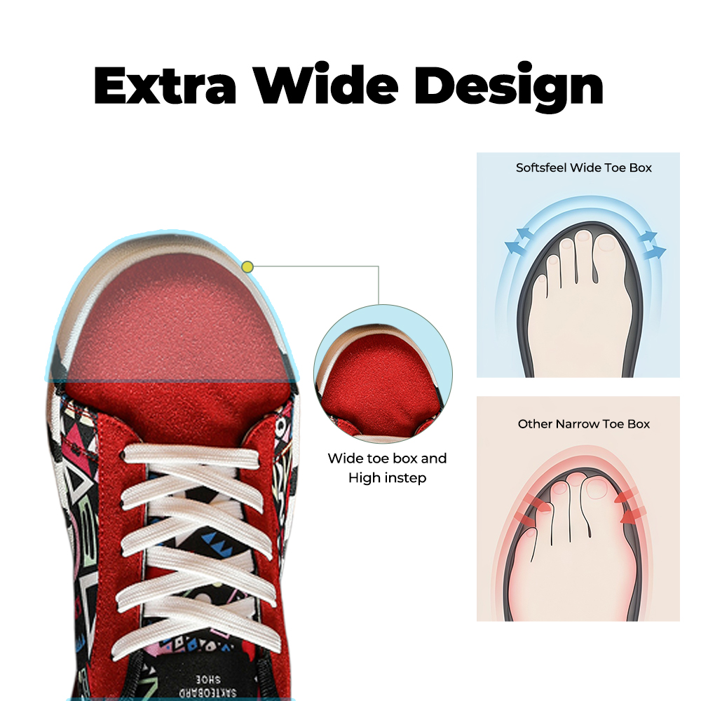 Softswear®Men Relieve Foot Pain Perfect Walking Shoes - Red