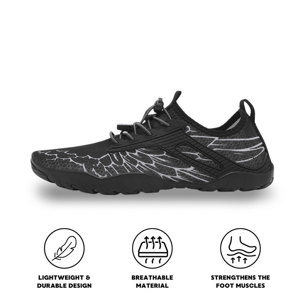 UniGrip - Optimal Health & Traction Shoes (Unisex) - Black
