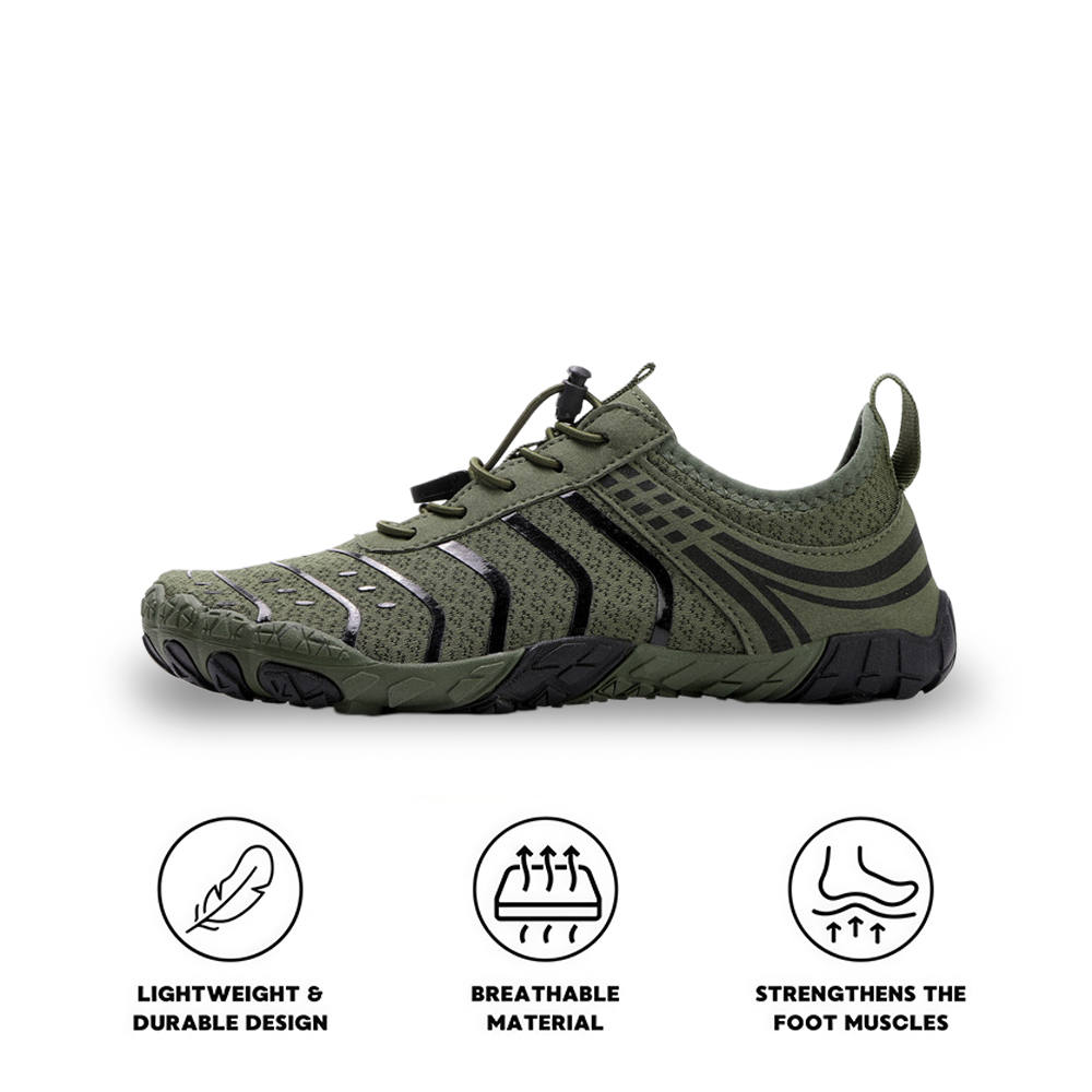 EcoComfort - Ultimate Wellness Barefoot Shoes - Army Green