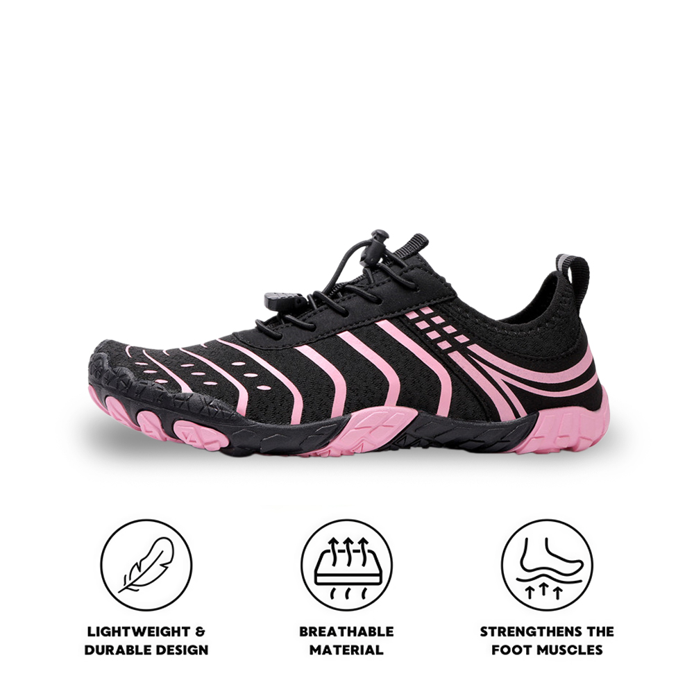 EcoComfort - Ultimate Wellness Barefoot Shoes - Black Pink