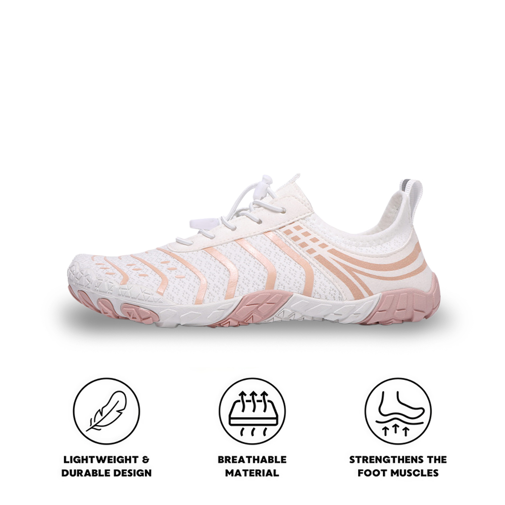 EcoComfort - Ultimate Wellness Barefoot Shoes - White Pink