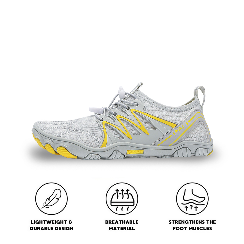 WildStride Pro: All-Terrain Grip Barefoot Shoes (Unisex) - Gray