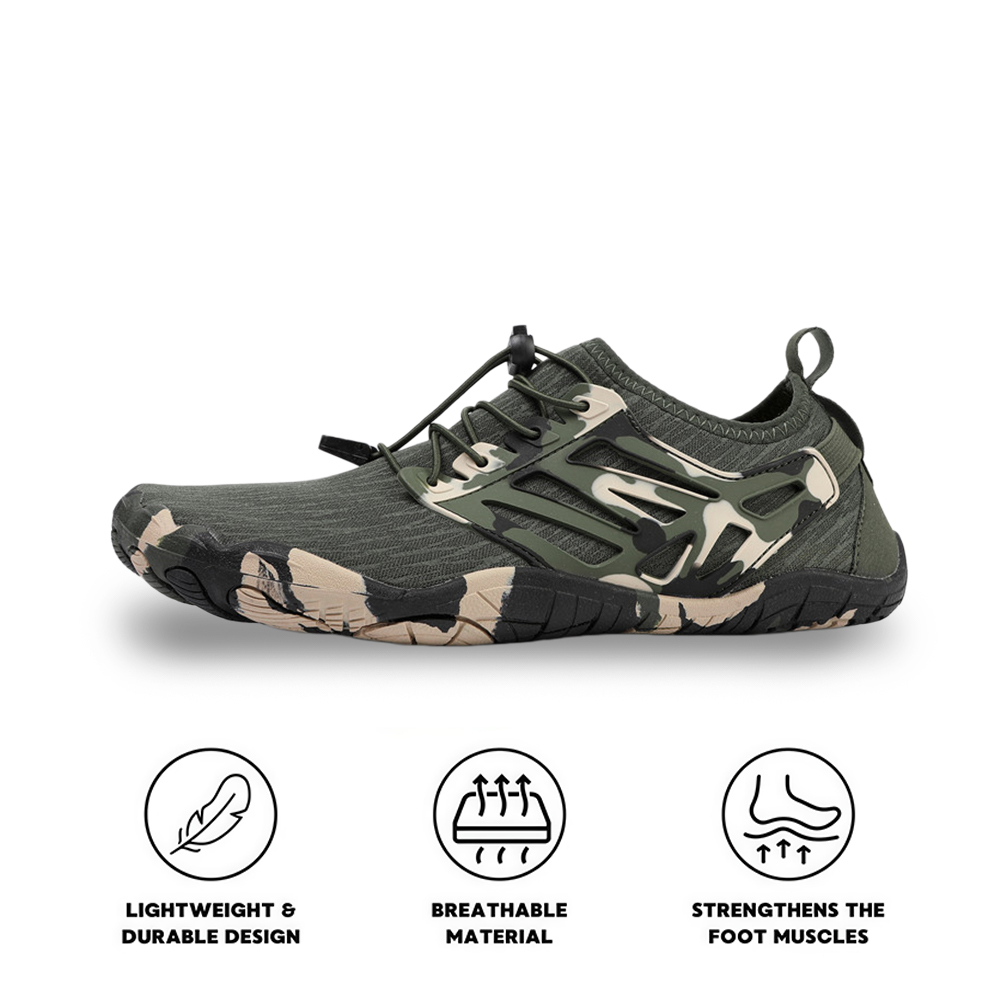 FlowStride - Quick-Dry Breathable Wading Shoes (Unisex) - Black